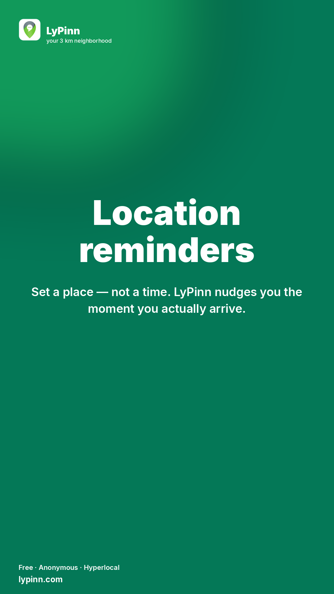 Location reminders cover